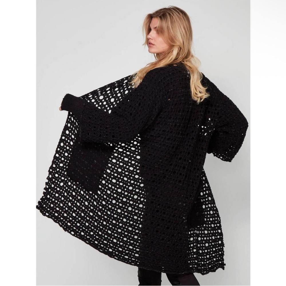 NU DENMARK Susi Wool Cardigan in Black $299 MSRP